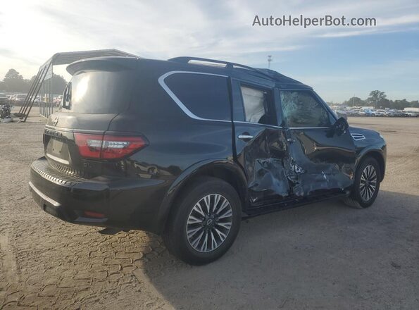 JN8AY2BA8M9372710 2021 NISSAN ARMADA Черный Задняя правая четверть