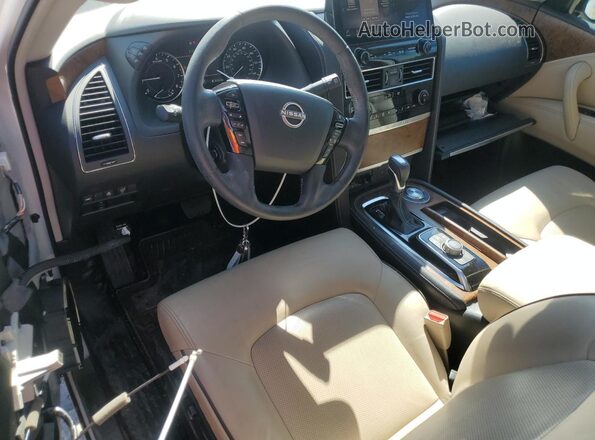JN8AY2BC8P9183352 2023 NISSAN ARMADA White წინა პანელის ხედი