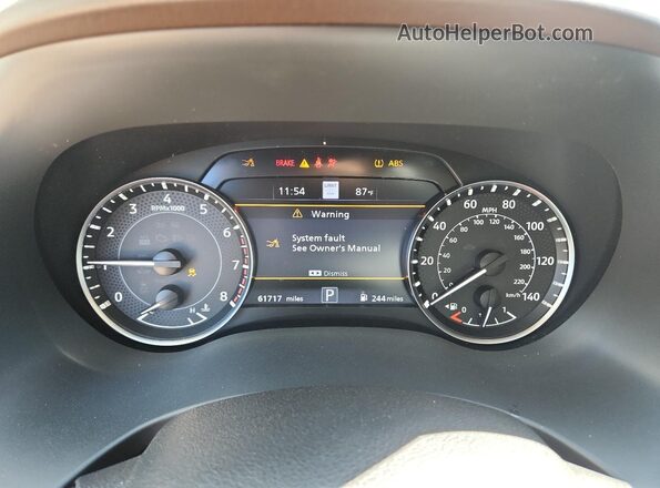 JN8AY2DA8M9371375 2021 NISSAN ARMADA Серый Вид щитка приборов