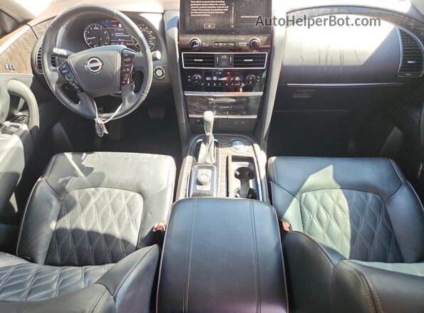 JN8AY2DA8M9371375 2021 NISSAN ARMADA Серый Вид панели приборов