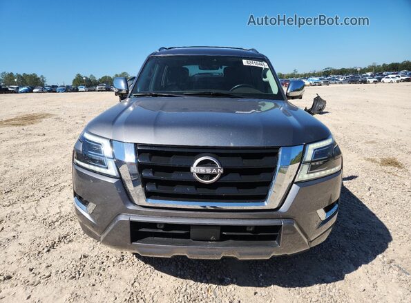 JN8AY2DA8M9371375 2021 NISSAN ARMADA Серый Вид спереди