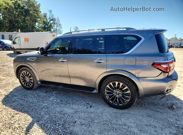 JN8AY2DA8M9371375 2021 NISSAN ARMADA Серый Задняя левая четверть