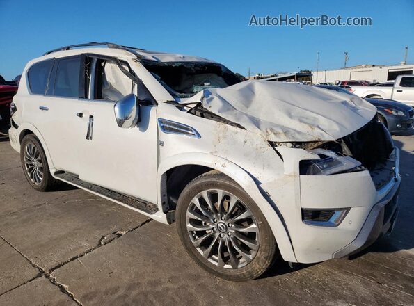 JN8AY2DA8M9374583 2021 NISSAN ARMADA White Delantero derecho
