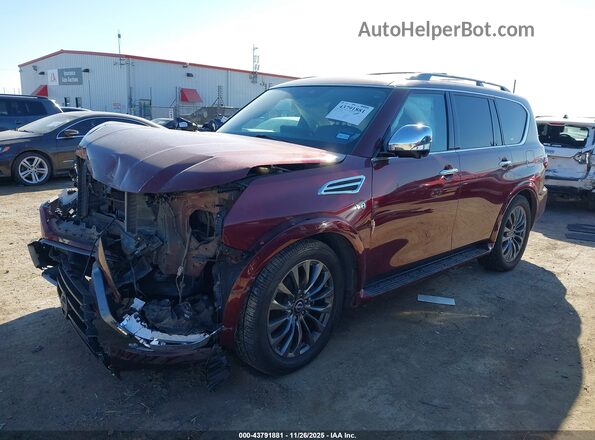 JN8AY2DB7N9810673 2022 NISSAN ARMADA Maroon 