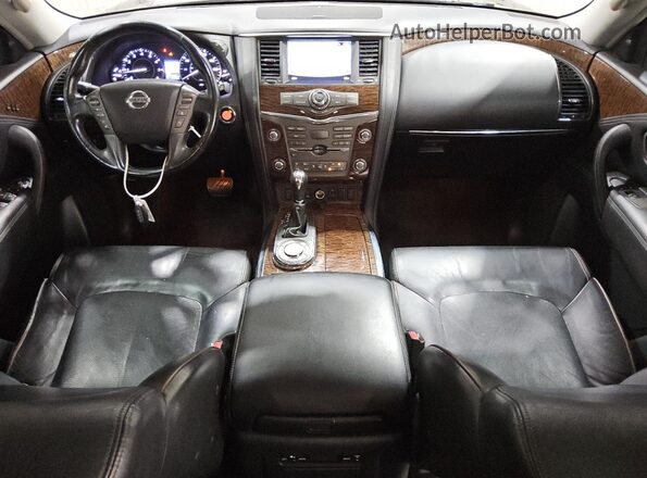 JN8AY2ND2L9105342 2020 NISSAN ARMADA Black Առջևի վահանակի տեսք