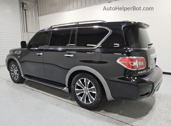 JN8AY2ND2L9105342 2020 NISSAN ARMADA Black Հետևի ձախ