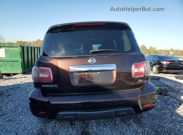 JN8AY2ND3L9106676 2020 NISSAN ARMADA Brown Rear view