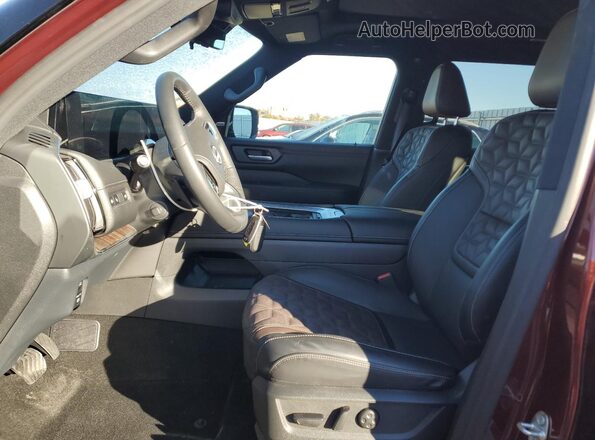 JN8AY3EB9S9102408 2025 NISSAN ARMADA Burgundy Widok wnętrza z przodu