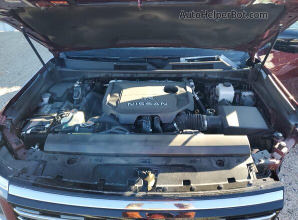 JN8AY3EB9S9102408 2025 NISSAN ARMADA Burgundy Widok komory silnika