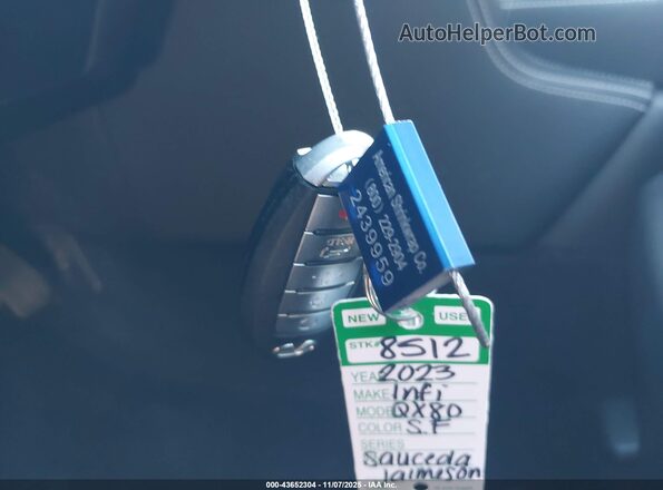 JN8AZ2AC1P9490148 2023 INFINITI QX80 Серый Вид панели приборов
