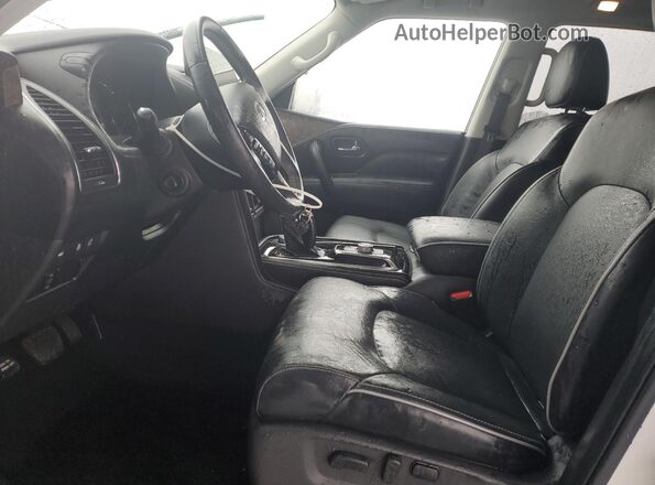 JN8AZ2AE2P9305736 2023 INFINITI QX80 White Вид салону спереду