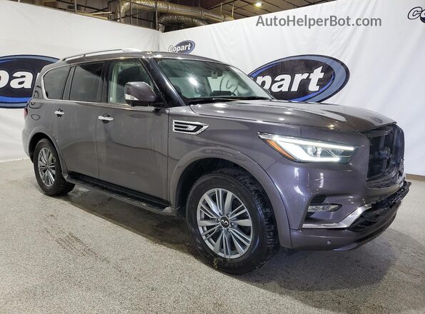 JN8AZ2AE4R9328700 2024 INFINITI QX80 Gray Przód prawy