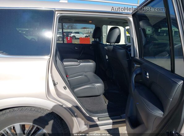 JN8AZ2AE7M9268808 2021 INFINITI QX80 Champagne Vista de la etiqueta del VIN