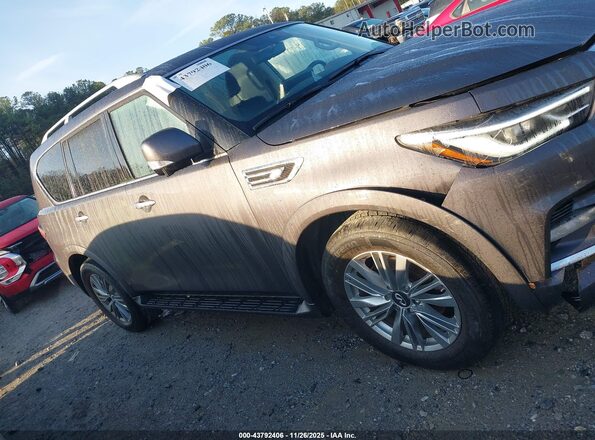 JN8AZ2AF2R9765216 2024 INFINITI QX80 Gray Вид задньої частини салону