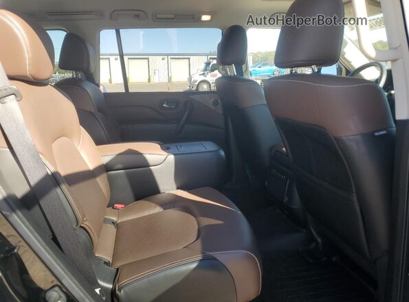 JN8AZ2AF9M9720363 2021 INFINITI QX80 Черный Вид задней части салона