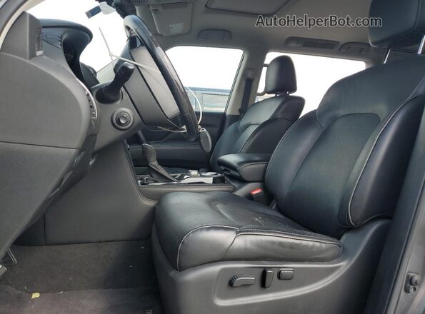 JN8AZ2NF6L9704677 2020 INFINITI QX80 Charcoal Front interior view