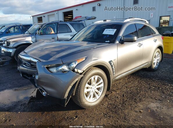 JN8CS1MW1HM412996 2017 INFINITI QX70 Silver Առջևի ձախ երեք քառորդ տեսարան