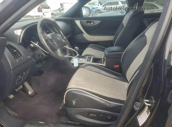 JN8CS1MW5HM413987 2017 INFINITI QX70 Черный Вид салона спереди