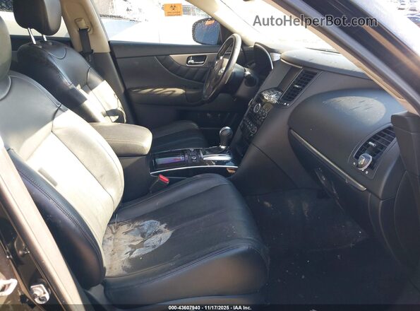 JN8CS1MWXHM416044 2017 INFINITI QX70 Black Front interior view