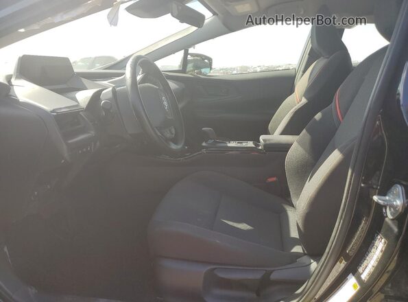 JTDACACU0R3036332 2024 TOYOTA PRIUS Black Front interior view