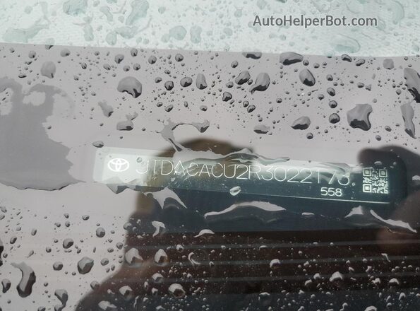 JTDACACU2R3022173 2024 TOYOTA PRIUS Gray VIN კოდის სტიკერის ხედი
