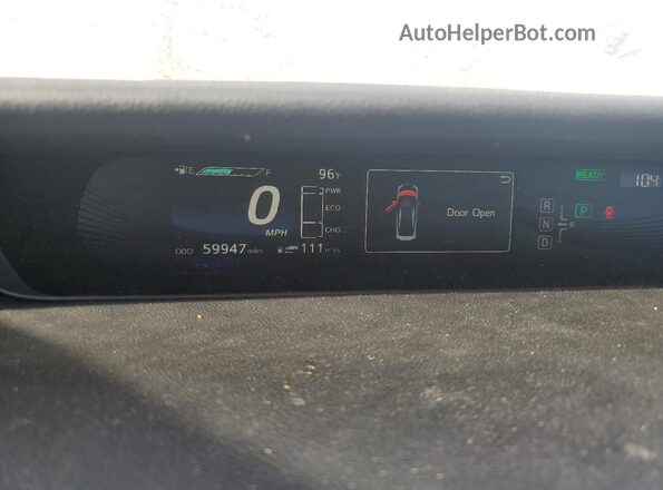 JTDBVRBD0HA002061 2017 TOYOTA MIRAI Blue Вид щитка приладів