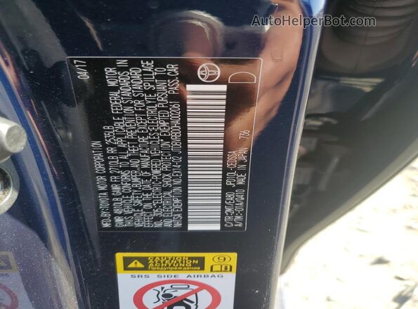 JTDBVRBD0HA002061 2017 TOYOTA MIRAI Blue Вид підкапотного простору
