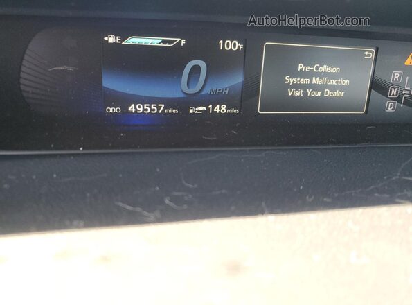 JTDBVRBD1HA002554 2017 TOYOTA MIRAI Синий Вид щитка приборов