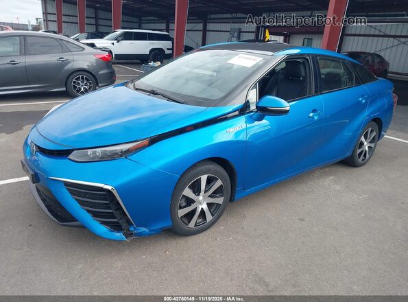 JTDBVRBD1HA003378 2017 TOYOTA MIRAI Blue Առջևի ձախ երեք քառորդ տեսարան
