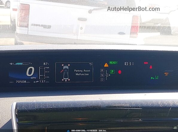 JTDBVRBD2HA001333 2017 TOYOTA MIRAI Черный Вид задних сидений