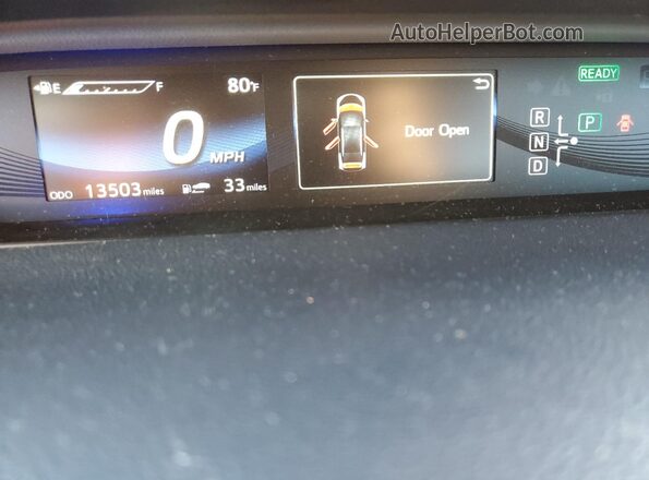 JTDBVRBD3JA003923 2018 TOYOTA MIRAI Синий Вид щитка приборов
