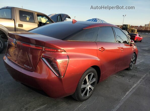 JTDBVRBD4KA006346 2019 TOYOTA MIRAI Бордовый Задняя правая четверть
