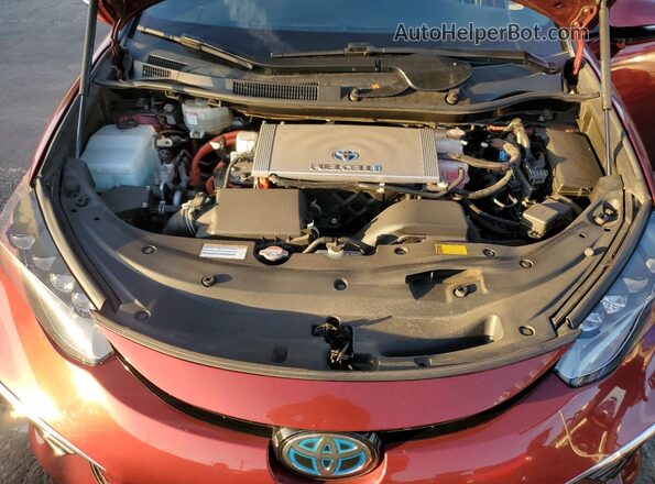 JTDBVRBD4KA006346 2019 TOYOTA MIRAI Бордовый Вид задней части салона
