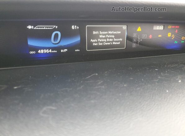 JTDBVRBD6KA006767 2019 TOYOTA MIRAI Бордовый Вид щитка приборов