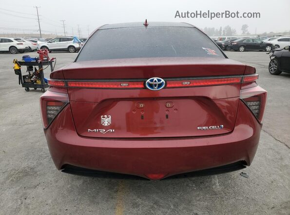 JTDBVRBD6KA006767 2019 TOYOTA MIRAI Бордовый Вид сзади