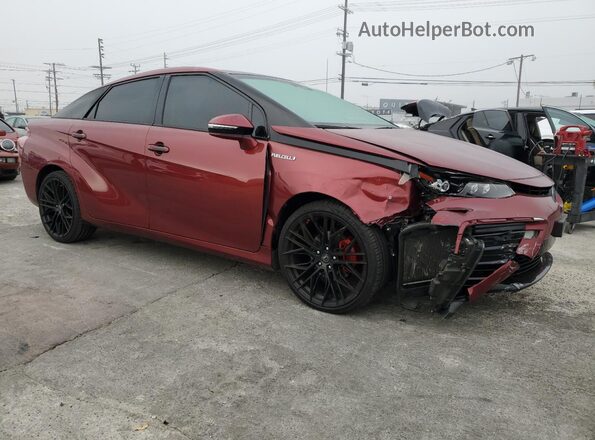 JTDBVRBD6KA006767 2019 TOYOTA MIRAI Бордовый Передняя правая четверть