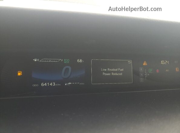 JTDBVRBDXHA002777 2017 TOYOTA MIRAI Black Vista del cuadro de instrumentos