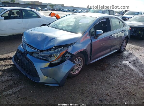 JTDEAMDE0N3010081 2022 TOYOTA LL Blue Առջևի ձախ երեք քառորդ տեսարան