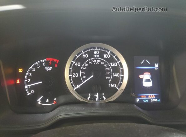 JTDEPMAE7N3033778 2022 TOYOTA LL Silver ხელსაწყოთა პანელის ხედი