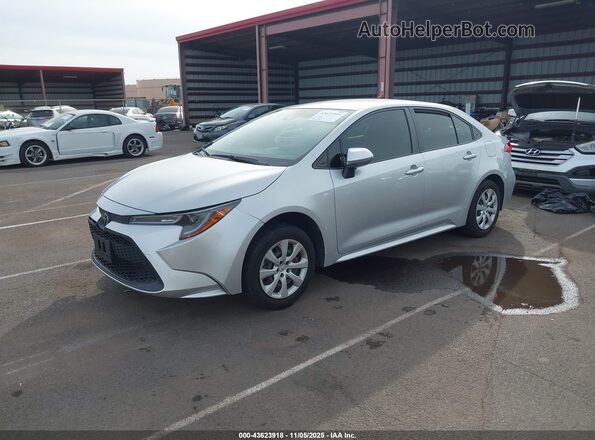 JTDEPRAE1LJ067611 2020 TOYOTA LL Silver Առջևի ձախ երեք քառորդ տեսարան