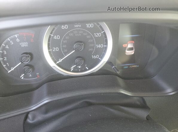 JTDEPRAE4LJ080451 2020 TOYOTA LL Blue Вид щитка приладів