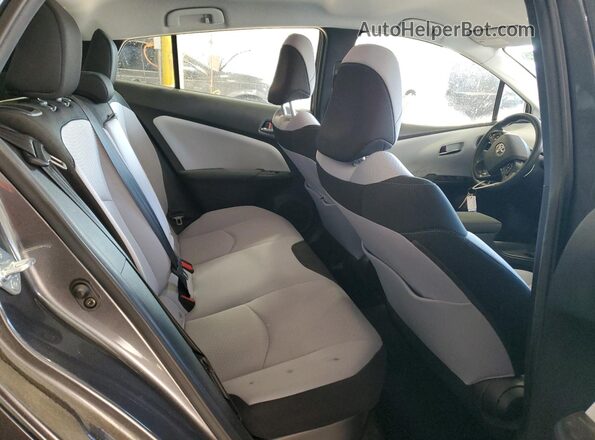 JTDKAMFU2M3137372 2021 TOYOTA PRIUS Gray Rear seats view