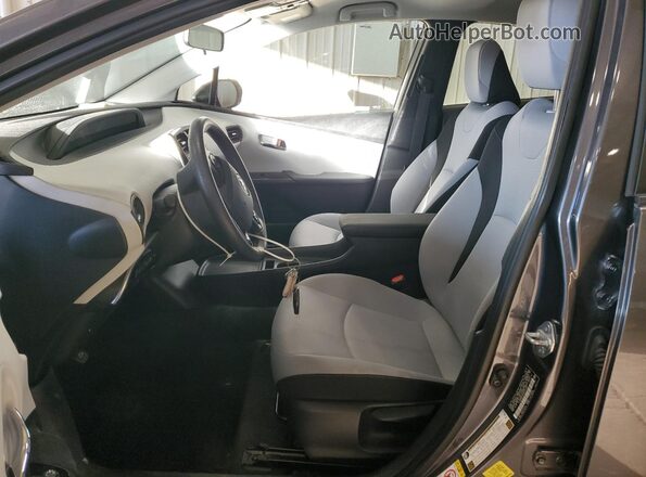 JTDKAMFU2M3137372 2021 TOYOTA PRIUS Gray Front interior view