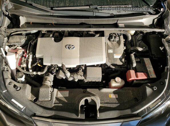 JTDKAMFU2M3137372 2021 TOYOTA PRIUS Gray Rear interior view