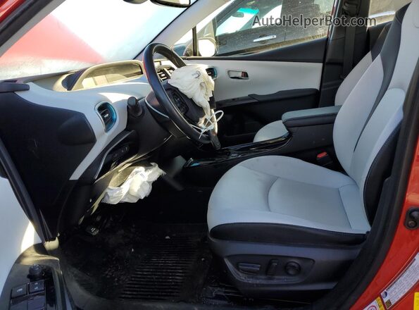 JTDKAMFU2N3163309 2022 TOYOTA PRIUS Красный Вид салона спереди