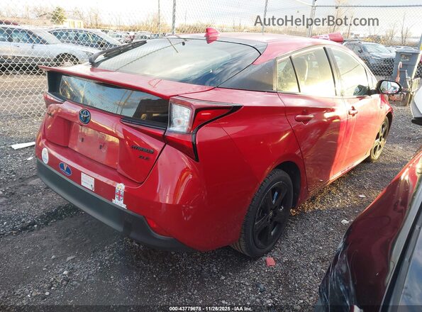 JTDKAMFU3M3130320 2021 TOYOTA PRIUS Red უკანა მარცხენა