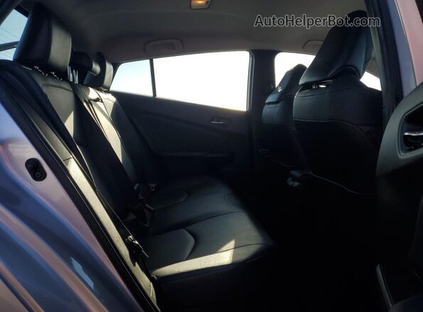 JTDKAMFU3M3138756 2021 TOYOTA PRIUS Silver Vista de los asientos traseros
