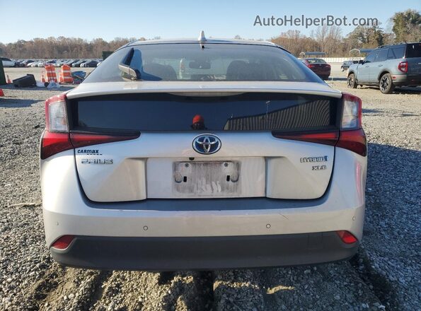 JTDKAMFU3M3138756 2021 TOYOTA PRIUS Silver Vista trasera