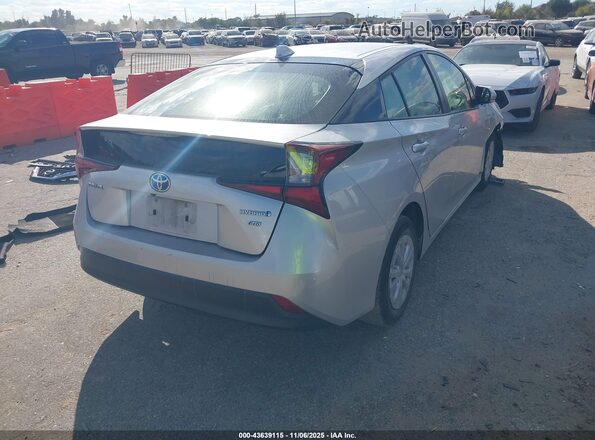 JTDKAMFU4N3159181 2022 TOYOTA PRIUS Silver Tył prawy