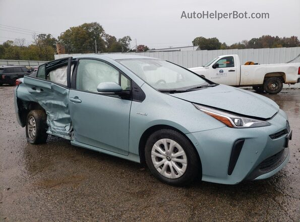 JTDKAMFU5M3141397 2021 TOYOTA PRIUS Синий Передняя правая четверть